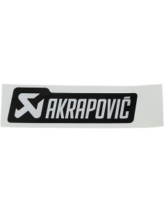 STICKER AKRAPOVIC MONO LOGO 135 X 40 MM BLACK/ SILVER