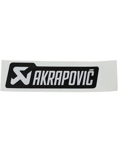 STICKER AKRAPOVIC MONO LOGO 135 X 40 MM BLACK/ SILVER