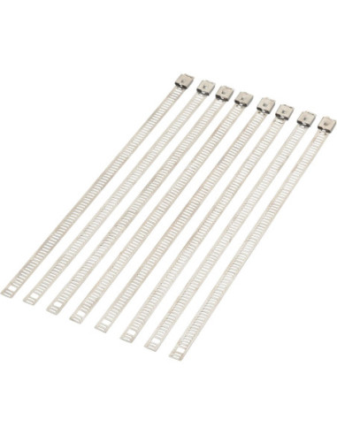 8" CABLE TIES LADDER STYLE STAINLESS STEEL 8-PACK