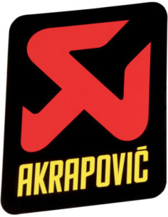AKRAPOVIC LOGO STICKER VERTICAL 75 MM