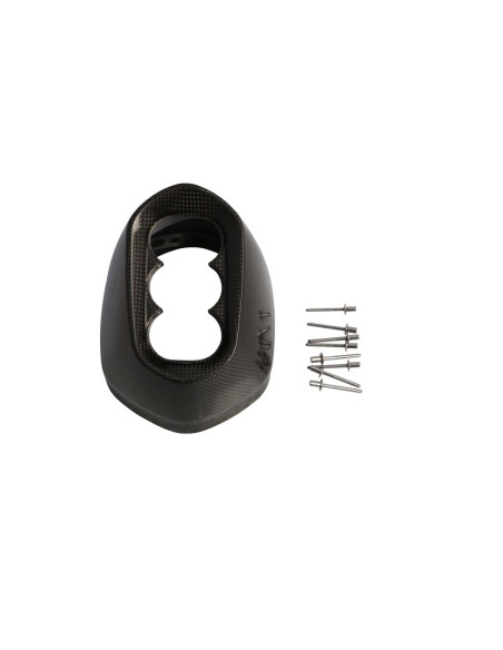 END CAP SET CARBON BLACK