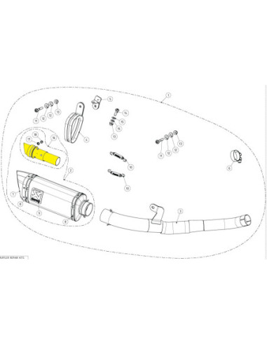 NOISE DAMPER INSERT STAINLESS STEEL