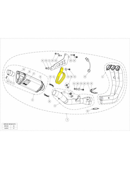 MUFFLER CLAMP CARBON CAP15