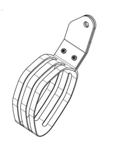 CLAMP MUFFLER CARBON TR32