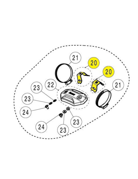 HEAT SHIELD BRACKET STAINLESS STEEL