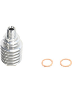 REAR BRAKE CALIPER COOLER ALUMINUM SILVER