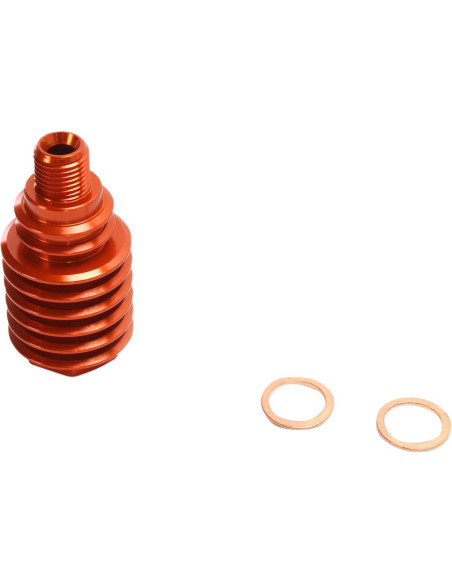REAR BRAKE CALIPER COOLER ALUMINUM ORANGE