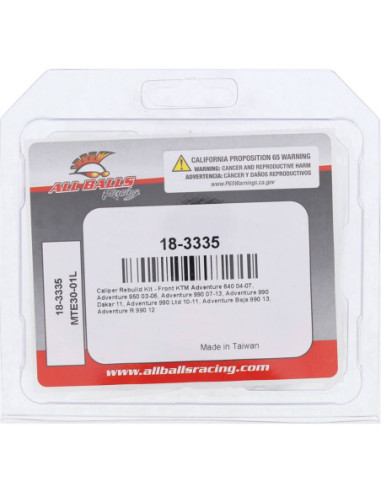 BRAKE CALIPER REBUILD KIT FRONT