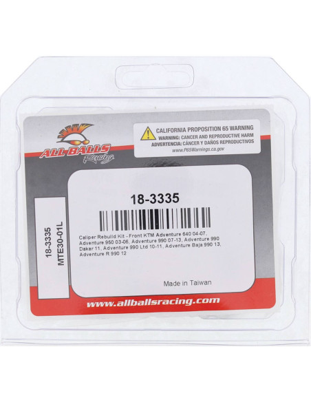 BRAKE CALIPER REBUILD KIT FRONT