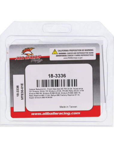 BRAKE CALIPER REBUILD KIT FRONT